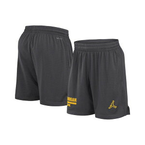 �W���[�_�� �����Y �J�W���A���p���c �{�g���X Men's Anthracite Michigan Wolverines 2024 Sideline Mesh Shorts Anthracite, Maize