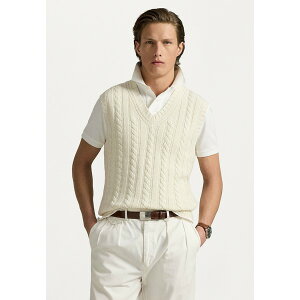 t[ Y jbg&Z[^[ AE^[ WIMBLEDON CASHMERE BLEND SWEATER VEST - Jumper - white