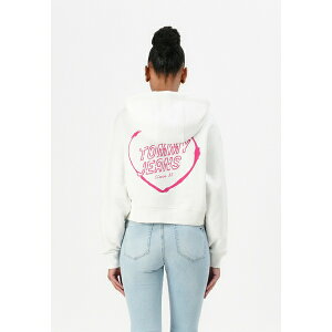 g~[qtBK[ fB[X p[J[EXEFbgVc AE^[ CROP HEART HOODIE - Sweatshirt - ecru