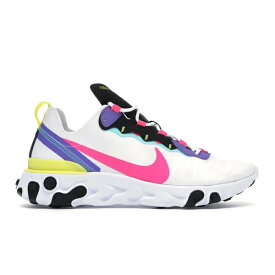 Nike ナイキ メンズ スニーカー 【Nike React Element 55】 サイズ US_10.5(28.5cm) White Psychic Purple Hyper Pink