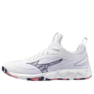 Mizuno �~�Y�m ���f�B�[�X �X�j�[�J�[ White/Navy Blue �y(WMNS) Mizuno Wave Luminous 3 'White Blue' V1GC242020�z �T�C�Y US_9.5(26.5cm)