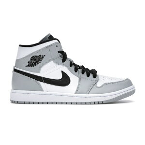 Jordan �W���[�_�� �����Y �X�j�[�J�[ �yJordan 1 Mid Light Smoke Grey�z �T�C�Y US_7.5(25.5cm) Light Smoke Grey/Black-White