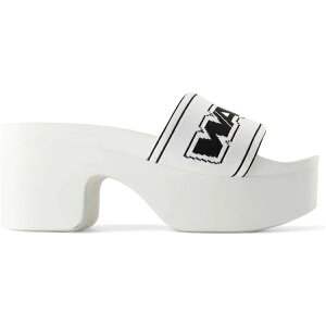 Alexander Wang �A���L�T���_�[���� ���f�B�[�X �X�j�[�J�[ �yAlexander Wang AW Webbing Platform Slide White Black (Women's)�z �T�C�Y EU_40(25.5cm) White