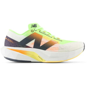 New Balance j[oX fB[X Xj[J[ yNew Balance FuelCell Rebel v4 White Bleached Lime Glow (Women's)z TCY US_W_10.5 White/Bleached Lime Glow/Hot Mango