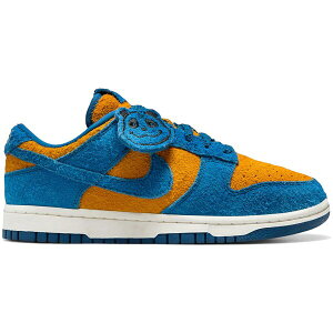 Nike �i�C�L ���f�B�[�X �X�j�[�J�[ �yNike Dunk Low SE Panda-Monium Court Blue Yellow Ochre Suede (Women's)�z �T�C�Y US_8(25.0cm) Yellow Ochre/Court Blue/Sail/Court Blue
