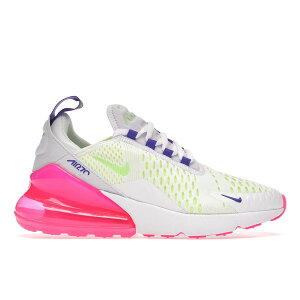 Nike �i�C�L ���f�B�[�X �X�j�[�J�[ �yNike Air Max 270 White Volt Pink Blast Indigo (Women's)�z �T�C�Y US_W_12 White/Volt-Pink Blast-Indigo Burst