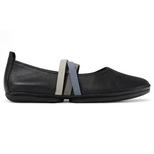 Camper Jy[ fB[X Xj[J[ yCamper Twins Ballerina Flat Black Blue Grey (Women's)z TCY EU_37(22.0cm) Black