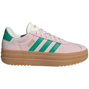 adidas �A�f�B�_�X ���f�B�[�X �X�j�[�J�[ �yadidas VL Court Bold Clear Pink Court Green Core White (Women's)�z �T�C�Y US_W_10 Clear Pink/Court Green/Core White