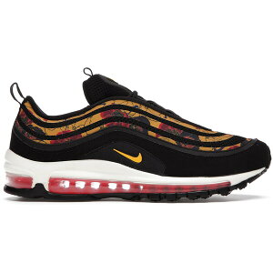 Nike �i�C�L ���f�B�[�X �X�j�[�J�[ �yNike Air Max 97 Floral Black (Women's)�z �T�C�Y US_7(24.0cm) Black/University Gold-Sail-Bright Crimson
