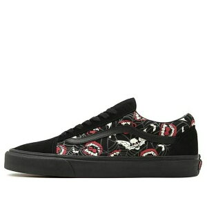 Vans �o���Y �����Y �X�j�[�J�[ �yVans Unisex Glow Frights Old Skool Sneakers Black/Red VN0A5KRF8MG�z �T�C�Y US_6(24.0cm)