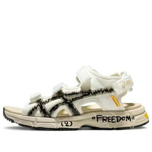 ASICS �A�V�b�N�X �����Y �X�j�[�J�[ �yASICS x Trouble Smile Kahana Sd2 Sandals 'White Black Beige' 1203A357-100�z �T�C�Y US_6(24.0cm)