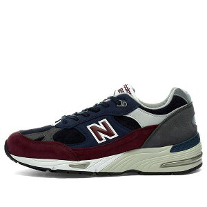 New Balance �j���[�o�����X �����Y �X�j�[�J�[ �yNew Balance 991 Made in England 'Navy Burgundy' M991RKB�z �T�C�Y US_9(27.0cm)