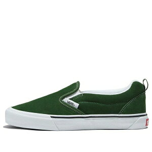 Vans �o���Y �����Y �X�j�[�J�[ �yVans Knu Slip-On 'Green True White' VN0009QDBGN�z �T�C�Y US_5.5(23.5cm)
