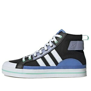 adidas �A�f�B�_�X �����Y �X�j�[�J�[ �yadidas Neo City Canvas 'Black Blue' HQ4619�z �T�C�Y US_M_4
