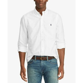 ラルフローレン メンズ シャツ トップス Men's Big & Tall Classic Fit Long-Sleeve Oxford Shirt White