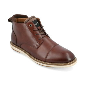 ヴァンセ カンパニー メンズ ブーツ シューズ Men's Redford Tru Comfort Foam Lace-Up Cap Toe Chukka Boot Brown