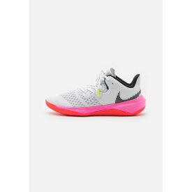 ナイキ レディース テニス スポーツ ZOOM HYPERSPEED COURT SE UNISEX - Handball shoes - white/black/bright crimson/pink blast