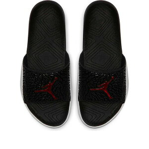 Air Jordan W[_ Y Xj[J[ yAir Jordan Hydro 7 V2 Black Red Burst Crack Slippers 'Black' BQ6290-016z TCY US_M_13