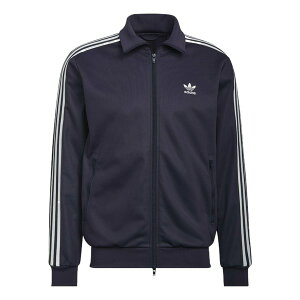 adidas AfB_X Y Xj[J[ yMen's adidas originals Stripe Printing Stand Collar Sports Jacket Dark Grey Navy Blue HB9445z TCY US_M_L