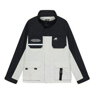 New Balance j[oX Y Xj[J[ yNew Balance Windproof Hooded Cargo Jacket 'Black White' NAA3N011-BEIz TCY US_M_S