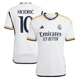 アディダス メンズ ユニフォーム トップス Luka Modric Real Madrid adidas 2023/24 Home Replica Jersey White