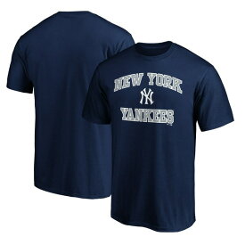 ファナティクス メンズ Tシャツ トップス New York Yankees Fanatics Branded Team Heart & Soul TShirt Navy