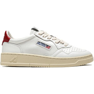 Autry �I�[�g���[ ���f�B�[�X �X�j�[�J�[ �yAutry Medalist Leather Low White Red (Women's)�z �T�C�Y EU_35(21.5cm) White/Red/Cream