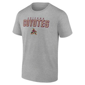 ファナティクス メンズ Tシャツ トップス Arizona Coyotes Fanatics Branded Swagger TShirt Heathered Gray