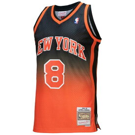 ミッチェル&ネス メンズ ユニフォーム トップス Latrell Sprewell New York Knicks Mitchell & Ness 1998/99 Hardwood Classics Fadeaway Swingman Player Jersey Orange/Black