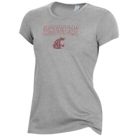 オルタナティヴ アパレル レディース Tシャツ トップス Washington State Cougars Alternative Apparel Women's Team The Keepsake TShirt Gray