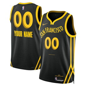 ナイキ メンズ ユニフォーム トップス Golden State Warriors Nike Unisex 2023/24 Custom Swingman Jersey Black City Edition