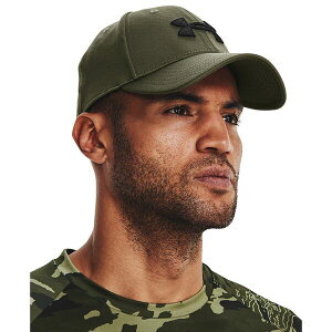 A_[A[}[ Y Xq ANZT[ Men's UA Blitzing Baseball Hat Marine OD Green
