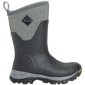 }bN fB[X u[c V[Y Women's Arctic Ice Mid Boot + Vibram Arctic Grip A.T. Black