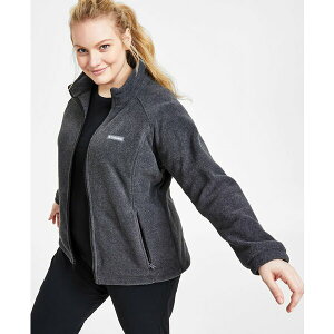 �R�����r�A ���f�B�[�X �W���P�b�g���u���]�� �A�E�^�[ Plus Size Benton Springs Fleece Long Sleeve Jacket Charcoal Heather