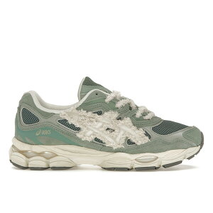 ASICS �A�V�b�N�X �����Y �X�j�[�J�[ �yASICS Gel-NYC Sneakmart x Stan Birch OBI�z �T�C�Y US_6(24.0cm) Green/Cream