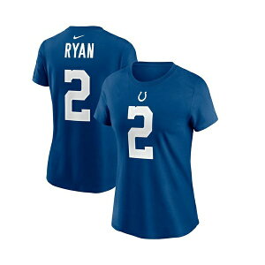 iCL fB[X TVc gbvX Women's Matt Ryan Royal Indianapolis Colts Player Name & Number T-shirt Royal