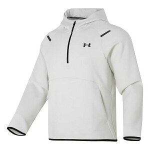 Under Armour A_[A[}[ Y Xj[J[ yUnder Armour Logo Unstoppable Fleece Zip Hoodie 'White' 1379811-114z TCY US_M_M