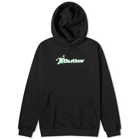 バターグッズ メンズ パーカー・スウェットシャツ アウター Butter Goods T-Shirt Logo Hoodie Black