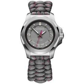 ビクトリノックス レディース 腕時計 アクセサリー Swiss Army Women's I.N.O.X. V Gray Paracord Strap Watch 37mm Grey