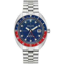 ブロバ メンズ 腕時計 アクセサリー Men's Automatic Oceanographer GMT Stainless Steel Bracelet Watch 41mm Silver