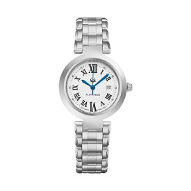 スターリング レディース 腕時計 アクセサリー Alexander Watch A203B-01, Ladies Quartz Date Watch with Stainless Steel Case on Stainless Steel Bracelet Silver