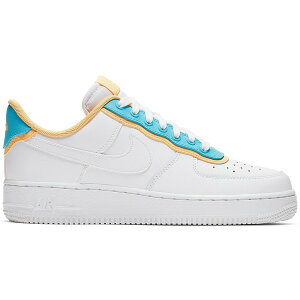 Nike iCL fB[X Xj[J[ yNike Air Force 1 Low SE White Light Blue Fury Topaz Gold (Women's)z TCY US_7.5(24.5cm) White/White-Light Blue Fury-Topaz Gold-White
