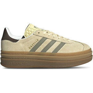 adidas �A�f�B�_�X ���f�B�[�X �X�j�[�J�[ �yadidas Gazelle Bold Warm Vanilla Silver Pebble (Women's)�z �T�C�Y US_8.5(25.5cm) Warm Vanilla/Silver Pebble/Earth Strata