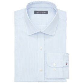 トミー ヒルフィガー メンズ シャツ トップス Men's Flex Essentials Dress Shirt Classic Blue