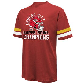 マジェスティックスレッズ メンズ Tシャツ トップス Travis Kelce Kansas City Chiefs Majestic Threads Super Bowl LVIII Name & Number Oversized TShirt Red