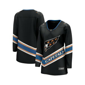 �t�@�i�e�B�N�X ���f�B�[�X �J�b�g�\�[ �g�b�v�X Women's Black Washington Capitals Alternate 50th Anniversary Breakaway Jersey Black