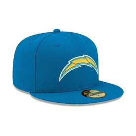 ニューエラ レディース 帽子 アクセサリー Men's Powder Blue Los Angeles Chargers Omaha Primary Logo 59FIFTY Fitted Hat Powder Blu