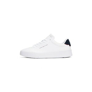 トミー ヒルフィガー メンズ スニーカー シューズ COURT DETAIL - Trainers - white/navy blue