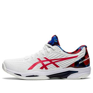 ASICS �A�V�b�N�X �����Y �X�j�[�J�[ �yASICS Solution Speed FF 2 LE 'White Classic Red' 1041A286-110�z �T�C�Y US_8.5(26.5cm)