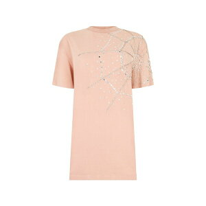 �t�B���b�v�v���C�� ���f�B�[�X �����s�[�X �g�b�v�X Mini spiderweb-strass dress Pink